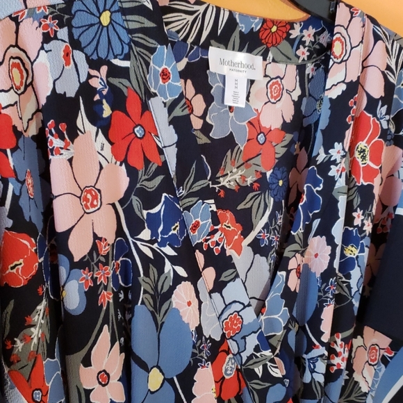 Motherhood Maternity Dress Kimono Style - Picture 2 of 3